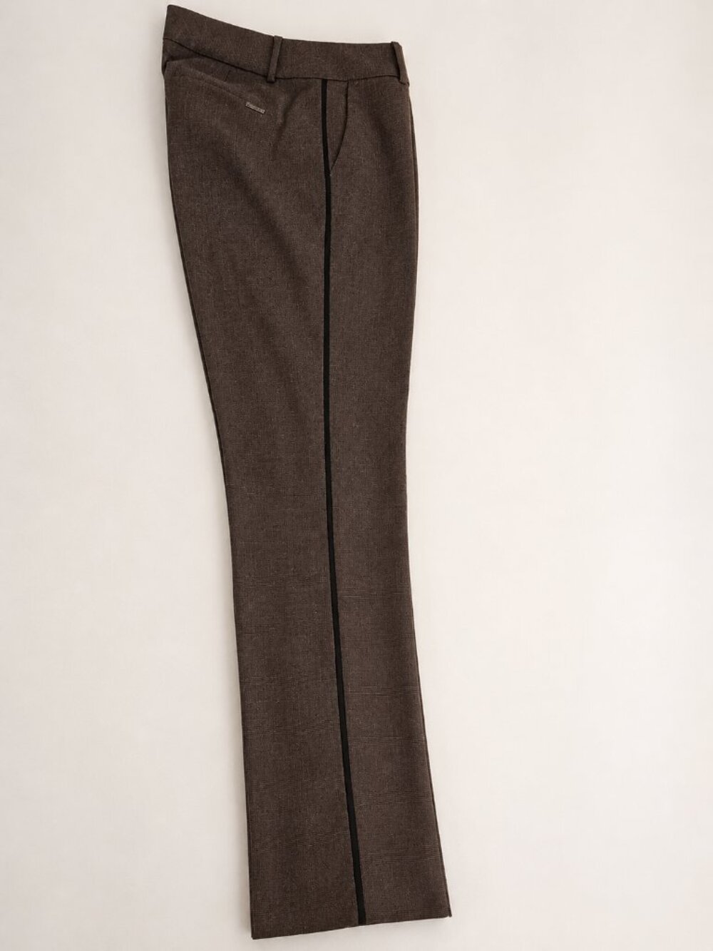 Calvin Klein Dark chocolate brown Plaid Slim Dress Pants Size 2